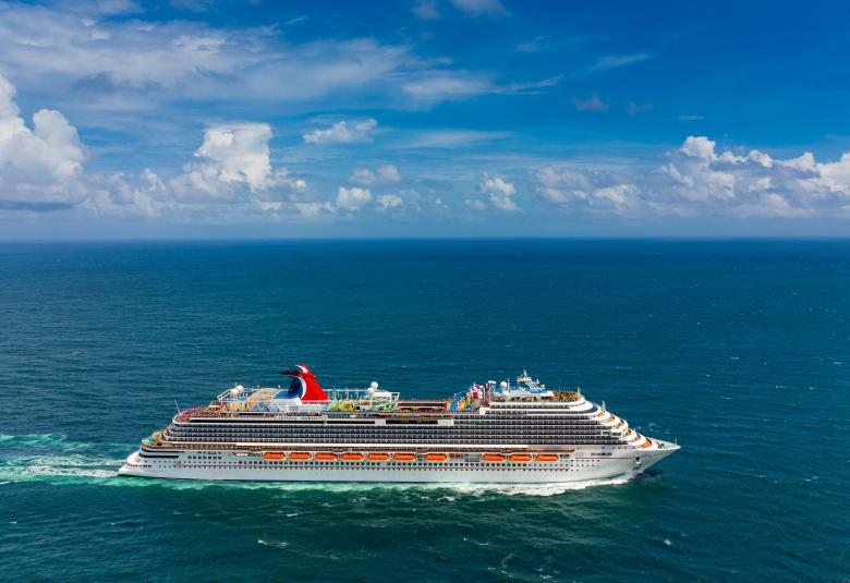 Carnival ship at sea