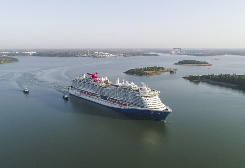 Mardi Gras Departs on Sea Trials