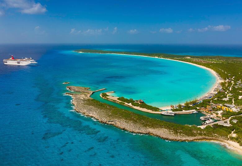 Carnival Elation at Half Moon Cay