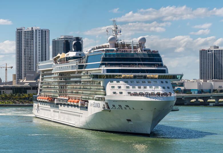 Celebrity Equinox Cruise ship sailing from the port of Miami