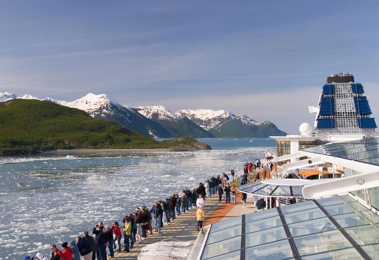 Celebrity ship in Alaska