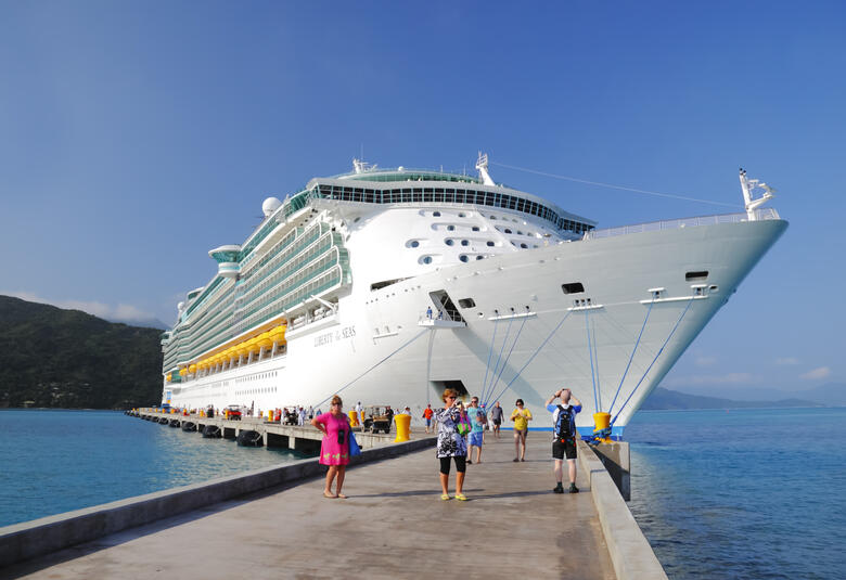 LoS docked in Labadee, Haiti