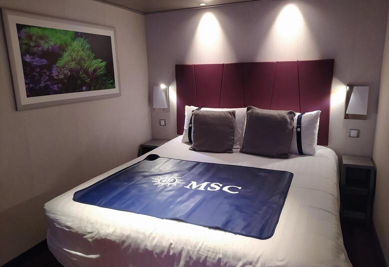 Inside room on MSC Cruise ship