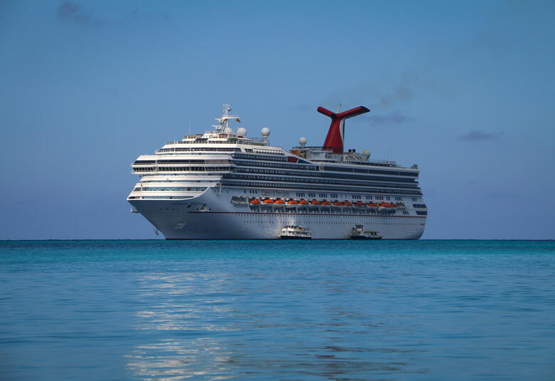 Carnival ship in the Bahamas