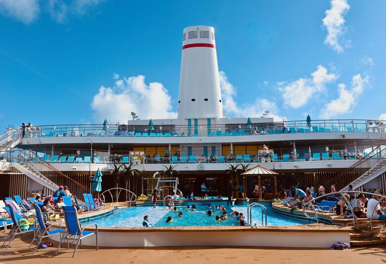 Carnival pool deck