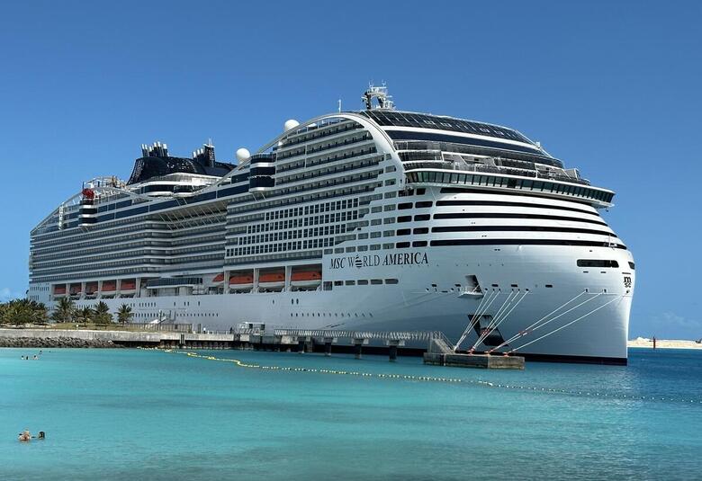 MSC-World-America-Docked-Ocean-Cay