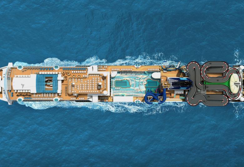 NCL Encore birdseye aerial view