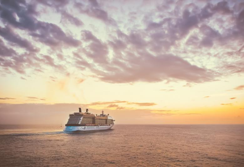 Celebrity ship at sea
