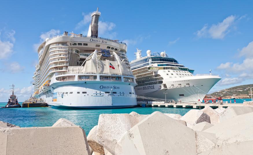 Ships docked in St. Maarten