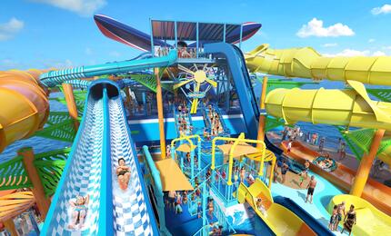 Racing Currents waterslide on Carnival Festivale