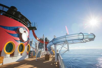 AquaDunk Water Coaster on Disney Cruise Line