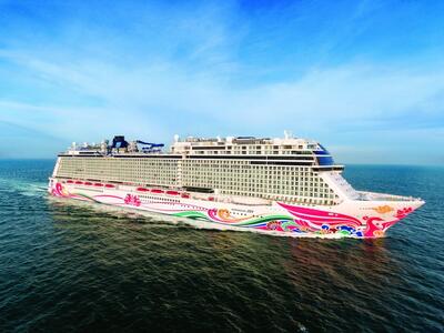 Norwegian Joy aerial photo