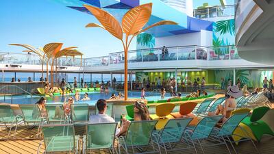 dyssey of the Seas will be the first Quantum Ultra Class ship to feature two open-air, resort-style pools.