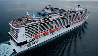 MSC Meraviglia sets record as largest cruise ship to port in Manhattan