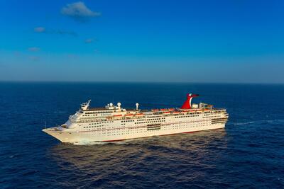 Aerial view of Carnival Elation