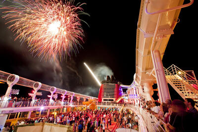 Fireworks at sea - only available on Disney Cruise Line