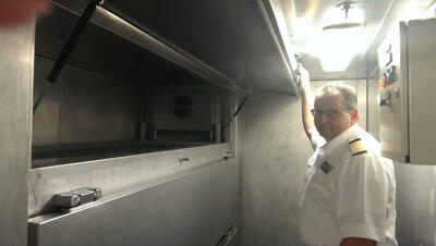 Morgue on Holland America's Volendam (source: Ashley Kosciolek)