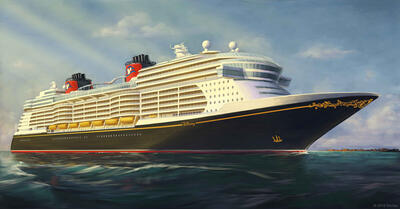 Rendering of the new Disney Cruise Line ship