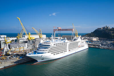 SilverSea took delivery on Friday of its newest cruise ship, the Silver Moon.