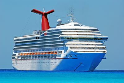 Carnival cruise ship anchored