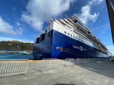 Celebrity Millennium docked in St. Maarten