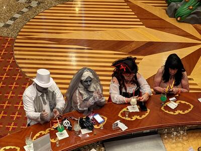 Halloween costumes on Carnival Pride