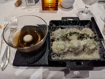 Stuffed mushrooms at David's Steakhouse on Carnival Pride