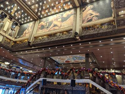 Atrium art on Carnival Pride