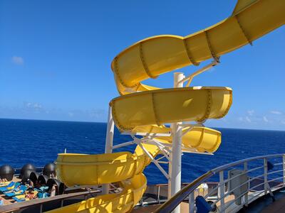 Twister slide on Carnival Pride