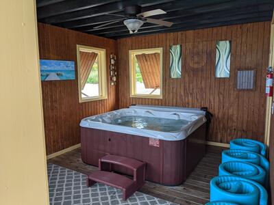 Villa hot tub