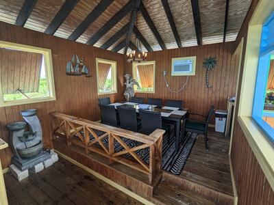 Dining area in villa