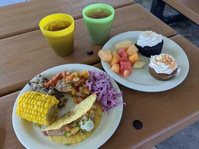 HAL barbecue lunch at Half Moon Cay