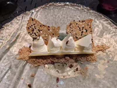Yuzu cheesecake at Tamarind