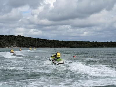 Jet skis in Half Moon Cay