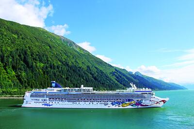 NCL Jewel aerial Alaska