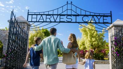 Harvest Caye front gate