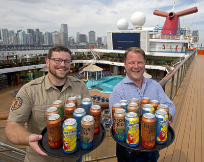 carnival cruise beer size