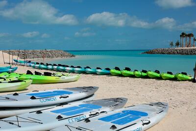 MSC Ocean Cay kayaks