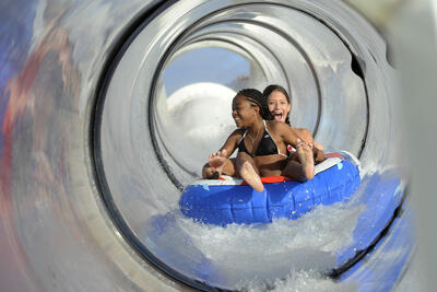 Kids on the AquaDuck