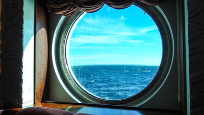 Porthole on cruise