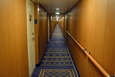 Disney cruise hallway
