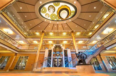 Disney Wonder atrium