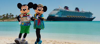 Mickey and Minnie at Castaway Cay