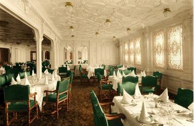 Dining room for first class passengers