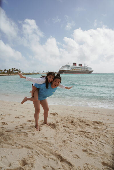 Playing at Castaway cay