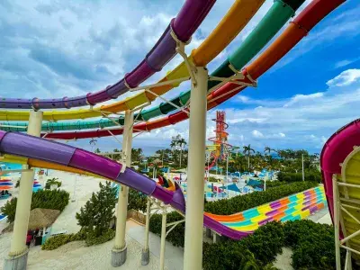 Water slides at CocoCay