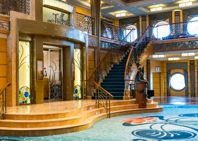 Atrium on Disney cruise ship