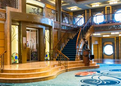 Atrium on Disney cruise ship