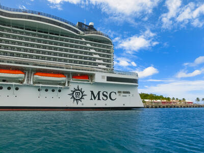 MSC ship docked
