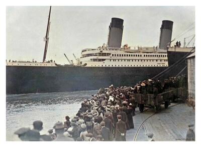 Old photo of Titanic